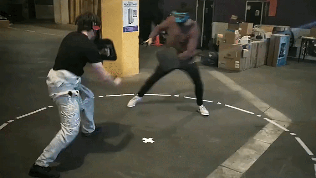 Taser Knife Fighting